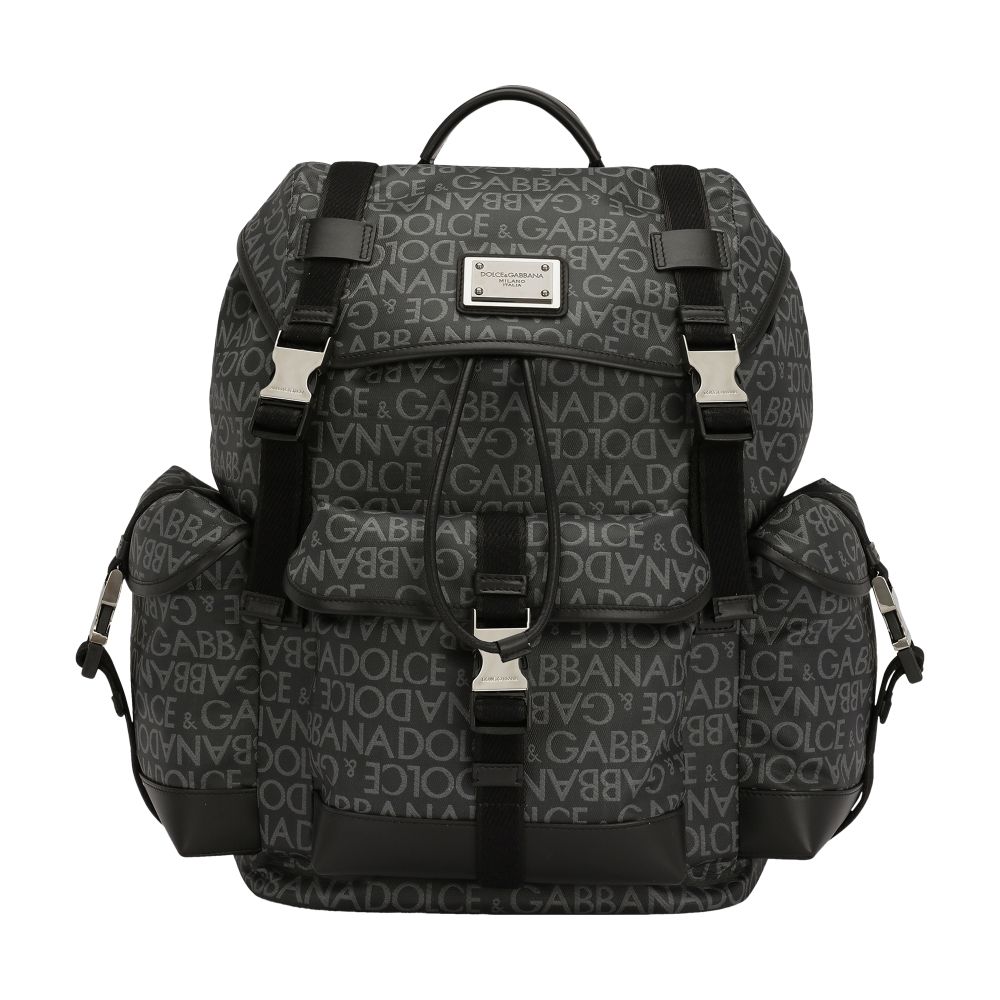 Dolce & Gabbana Coated jacquard backpack