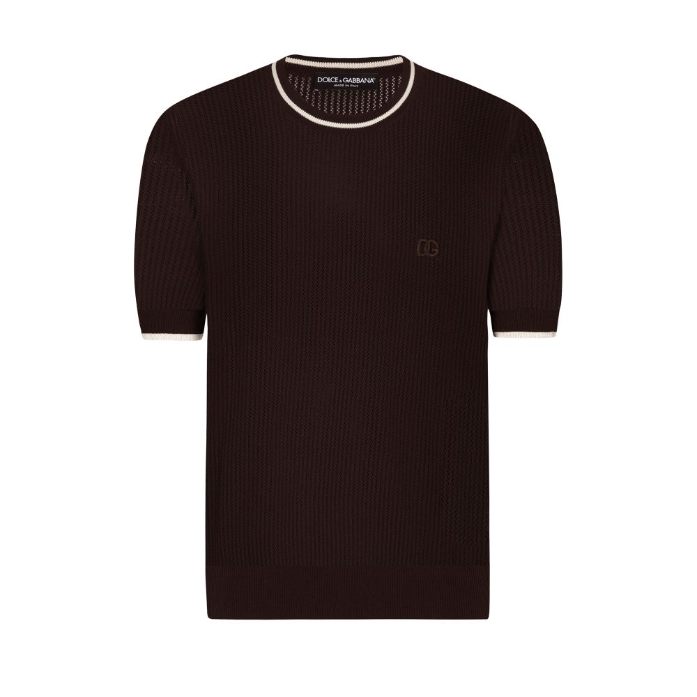 Dolce & Gabbana DG logo round-neck cotton sweater