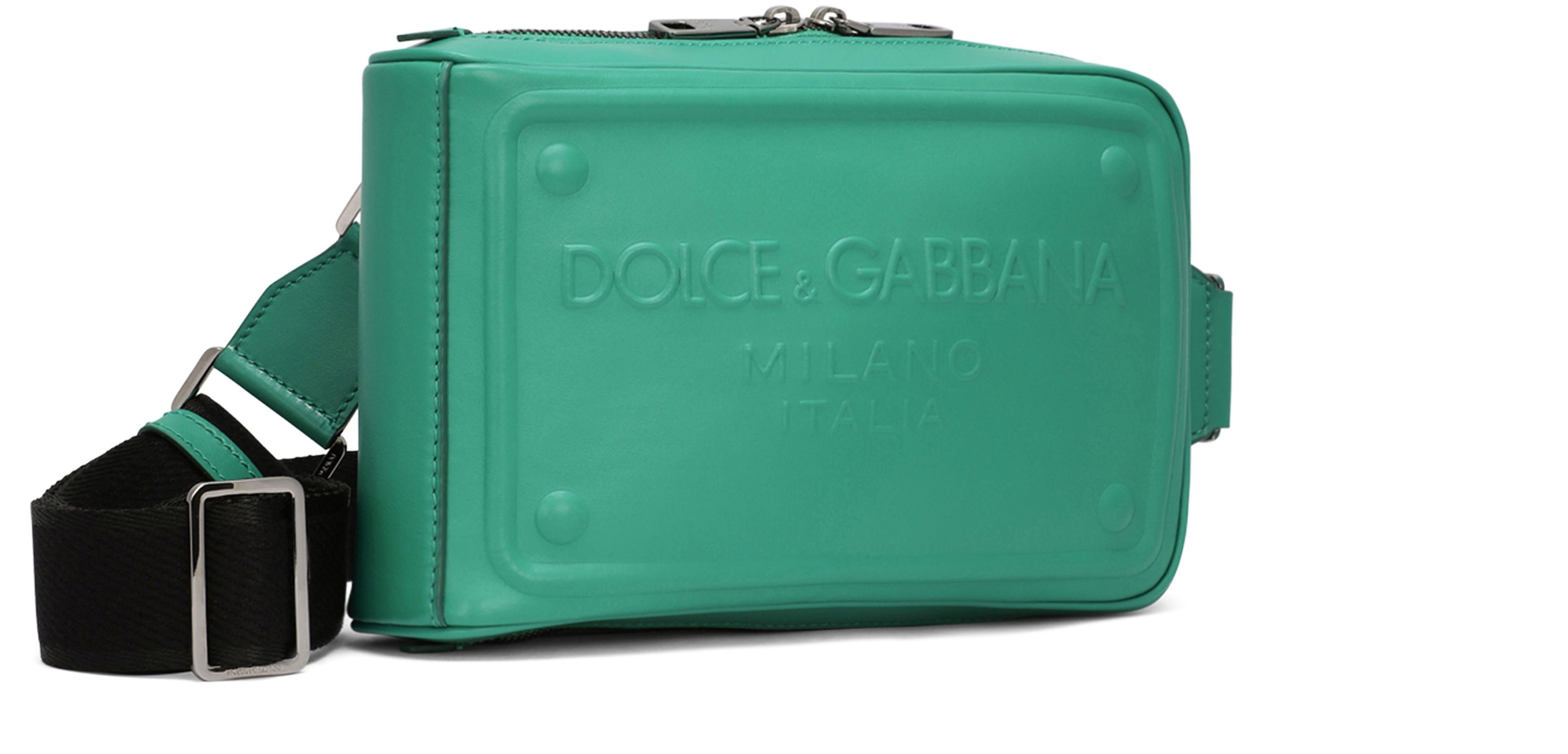 Dolce & Gabbana Calfskin belt bag with raised logo