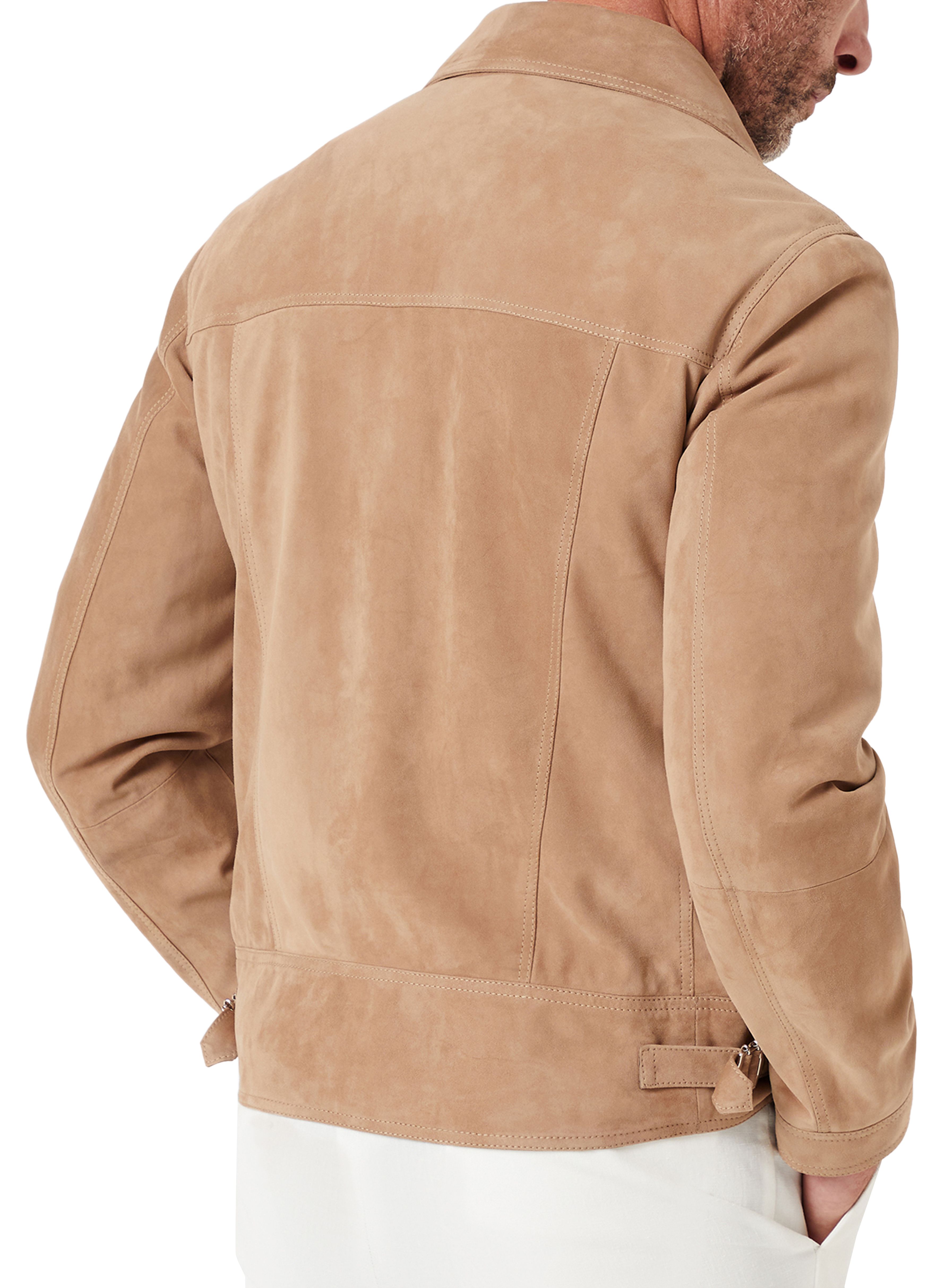 Brunello Cucinelli Suede biker jacket