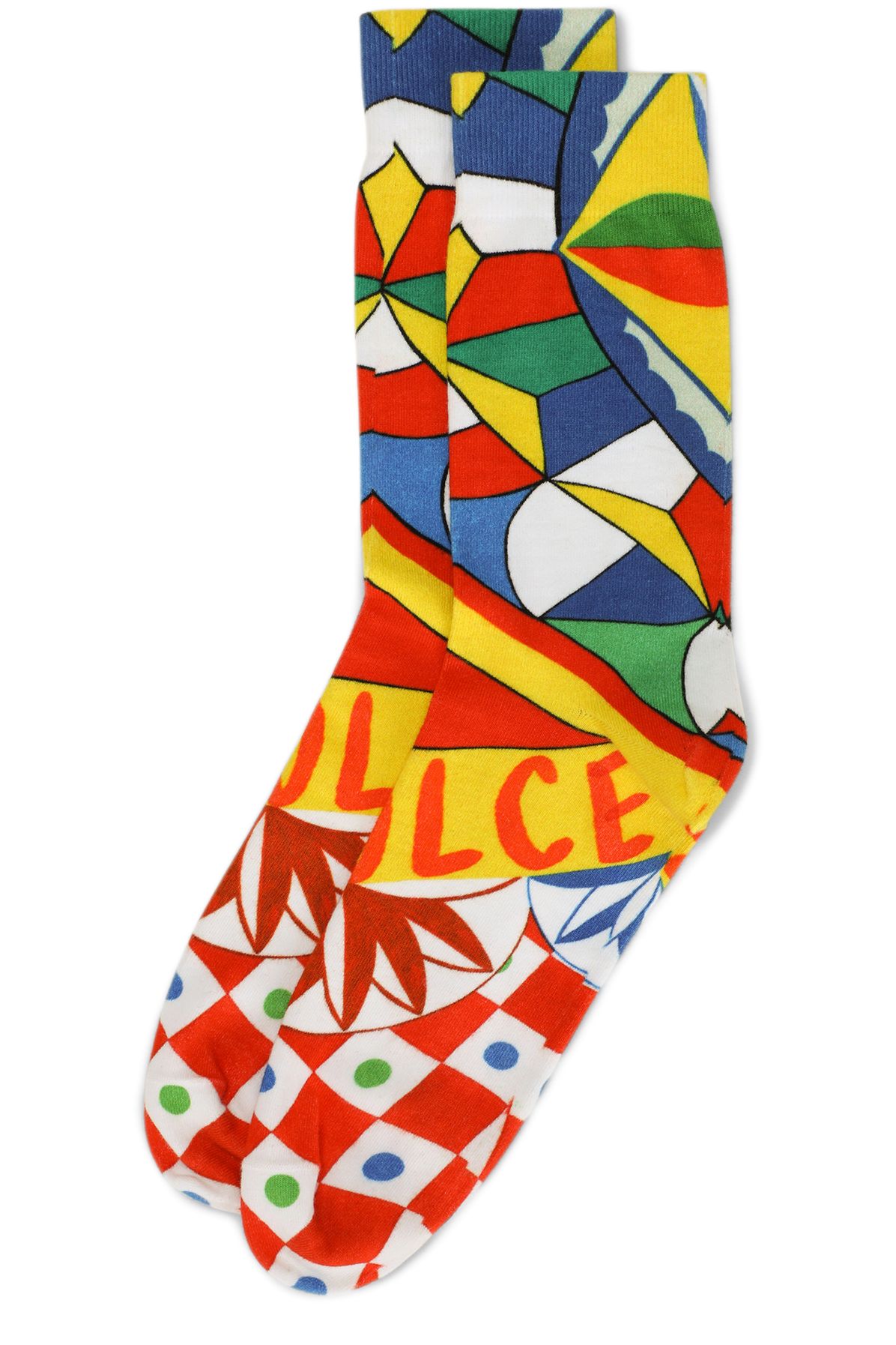 Dolce & Gabbana Carretto-print cotton socks