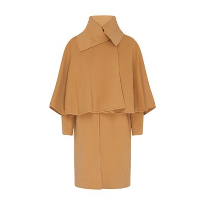 Chloé Wool and cashmere cape coat