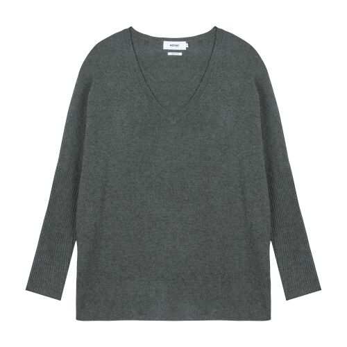  Faustine v-neck cashmere poncho