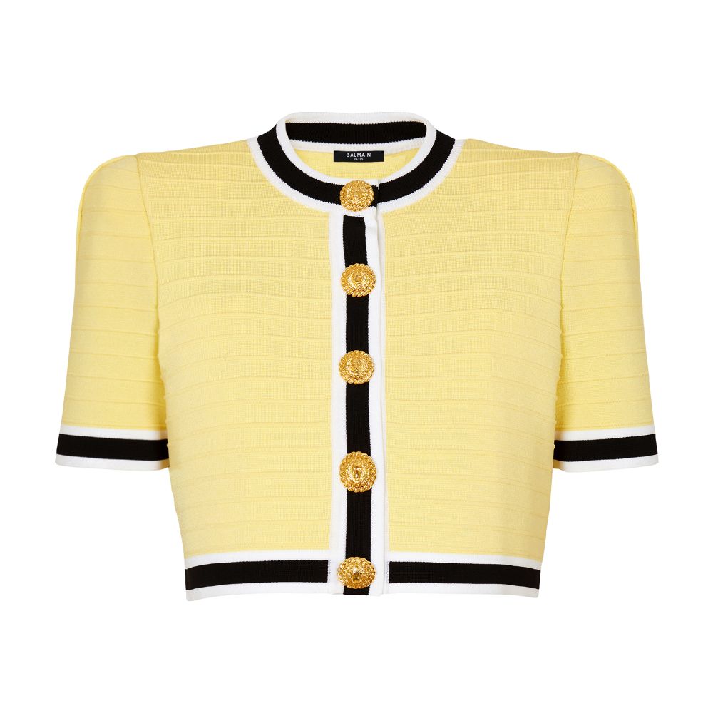 Balmain Cropped knit cardigan