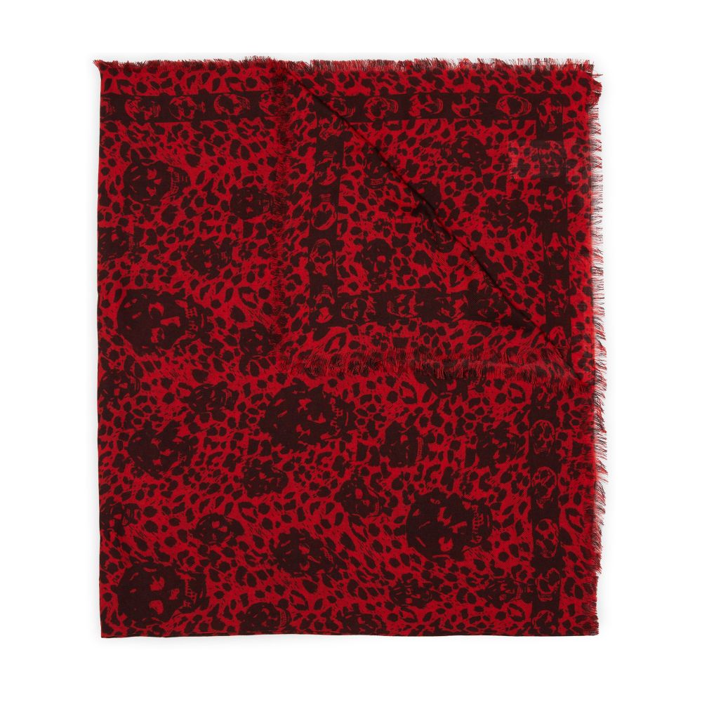 Alexander McQueen Leopard skull sarf