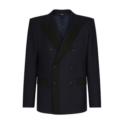 Dolce & Gabbana Double-breasted stretch wool Sicilia-fit jacket