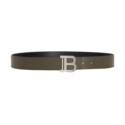 Balmain B-Belt Reversible Leather Belt