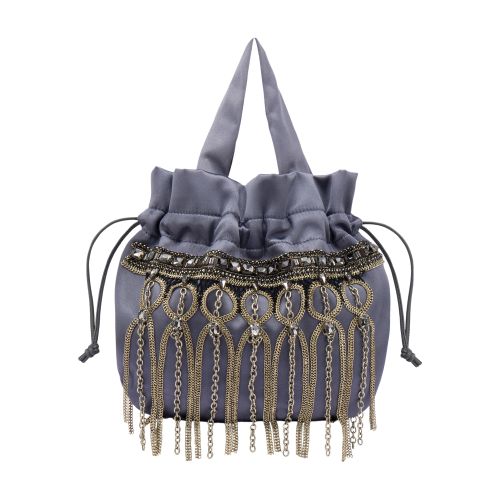 Alberta Ferretti Embroidered satin handbag