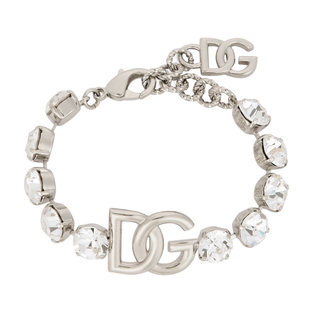 Dolce & Gabbana Bracelet with rhinestones and DG logo