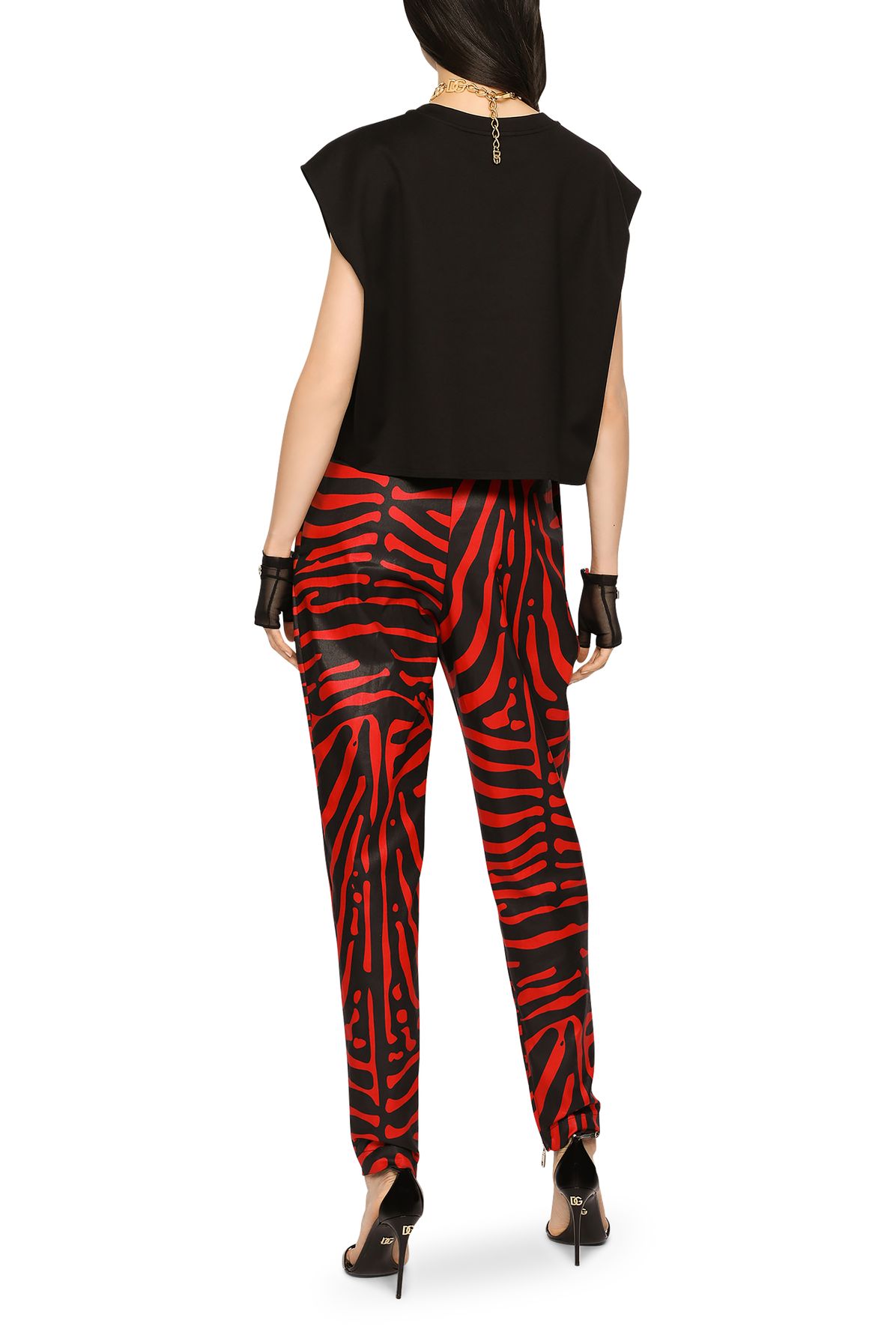 Dolce & Gabbana Zebra-print drill pants