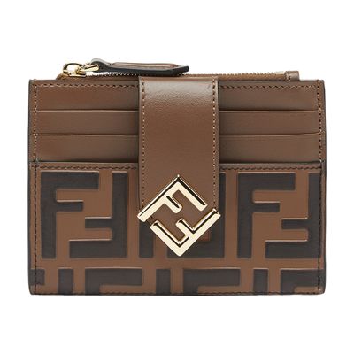 FENDI FF Diamonds Zip Card Case