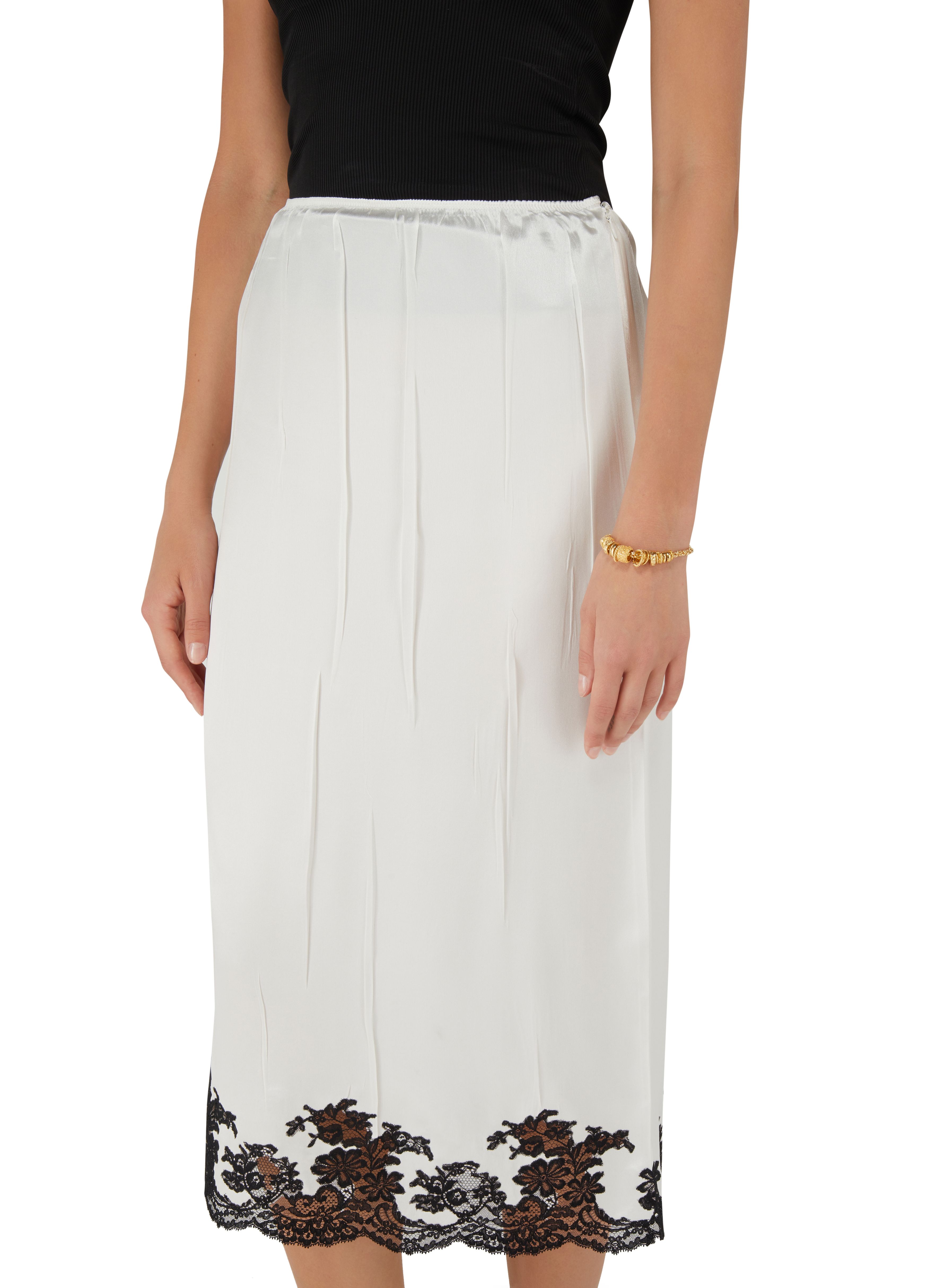 Prada Midi skirt with lace panel