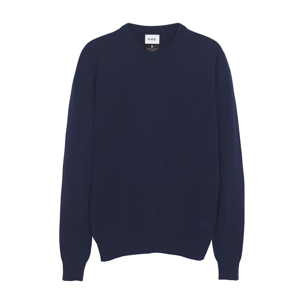 Barrie B Label round-neck cashmere jumper