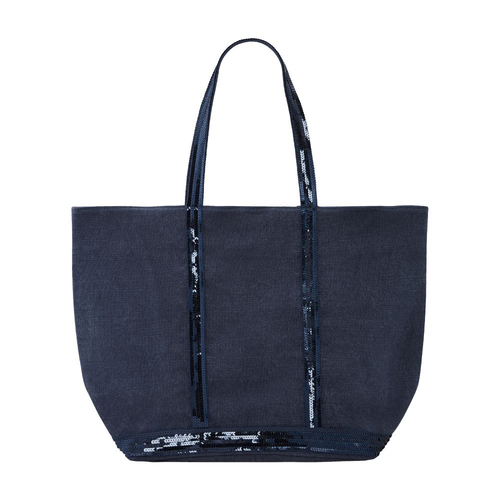  Linen L cabas tote