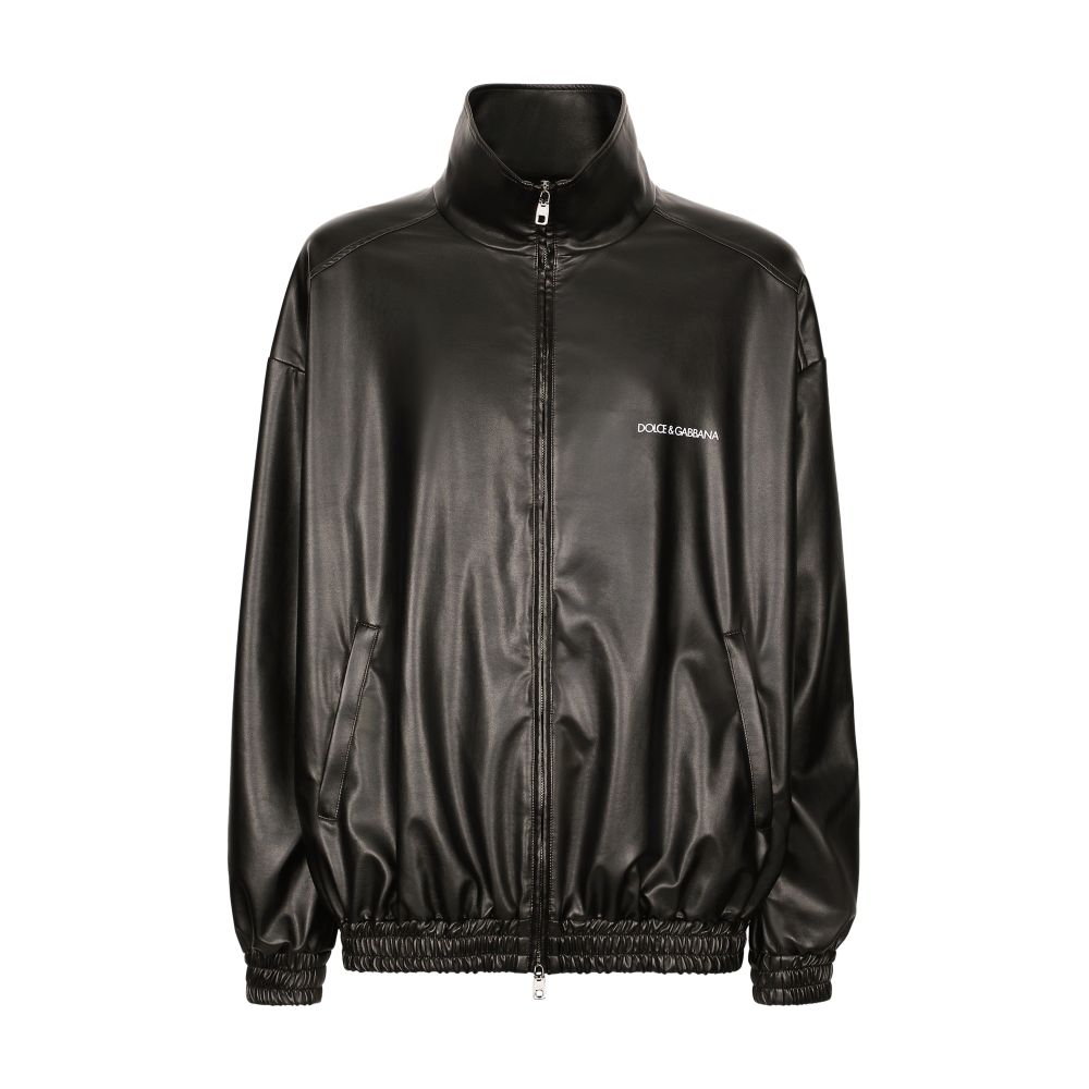 Dolce & Gabbana Faux leather bomber jacket