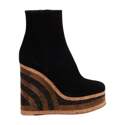 Haus Of Honey Bead Embellished Wedge Boots