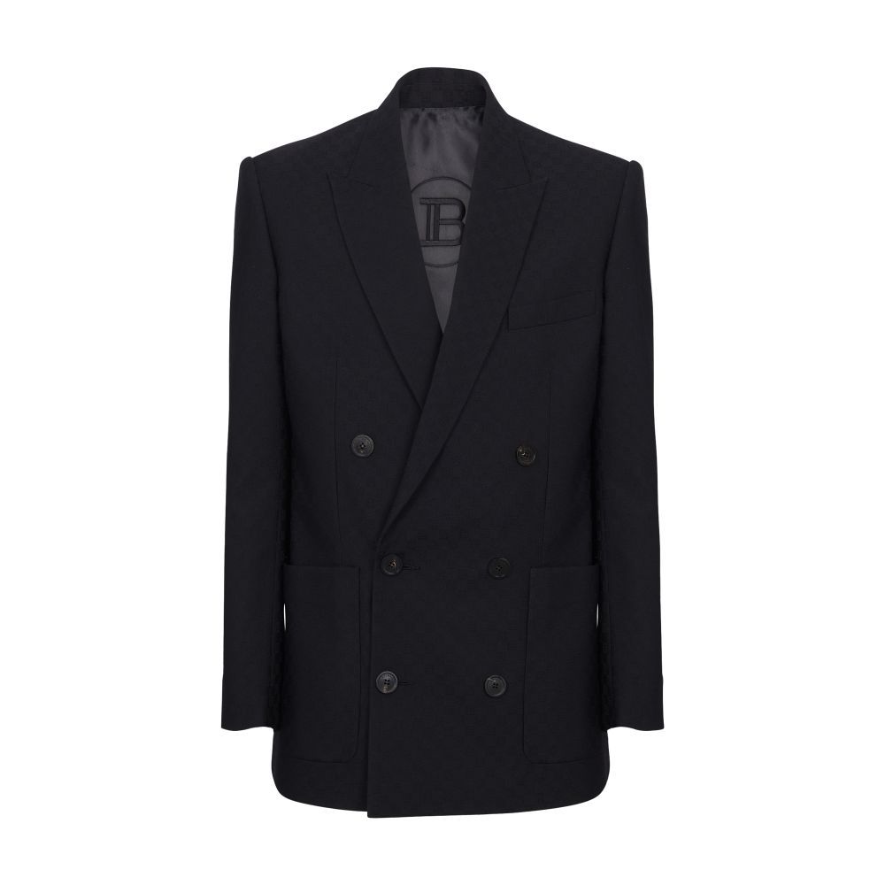 Balmain Jacquard Monogram Blazer