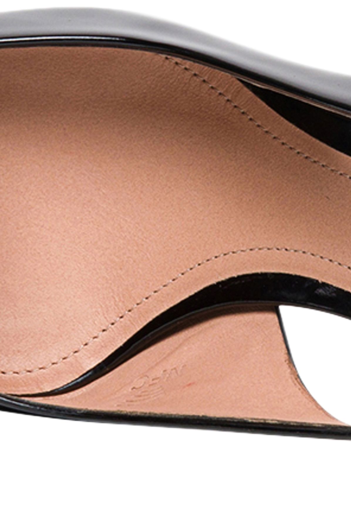 Santoni Leather mid-heel slingbacks