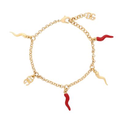 Dolce & Gabbana DG logo and charms bracelet