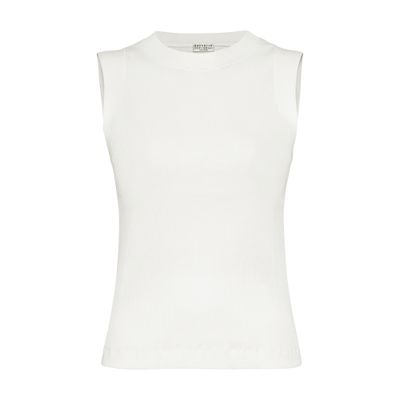 Brunello Cucinelli Ribbed jersey top