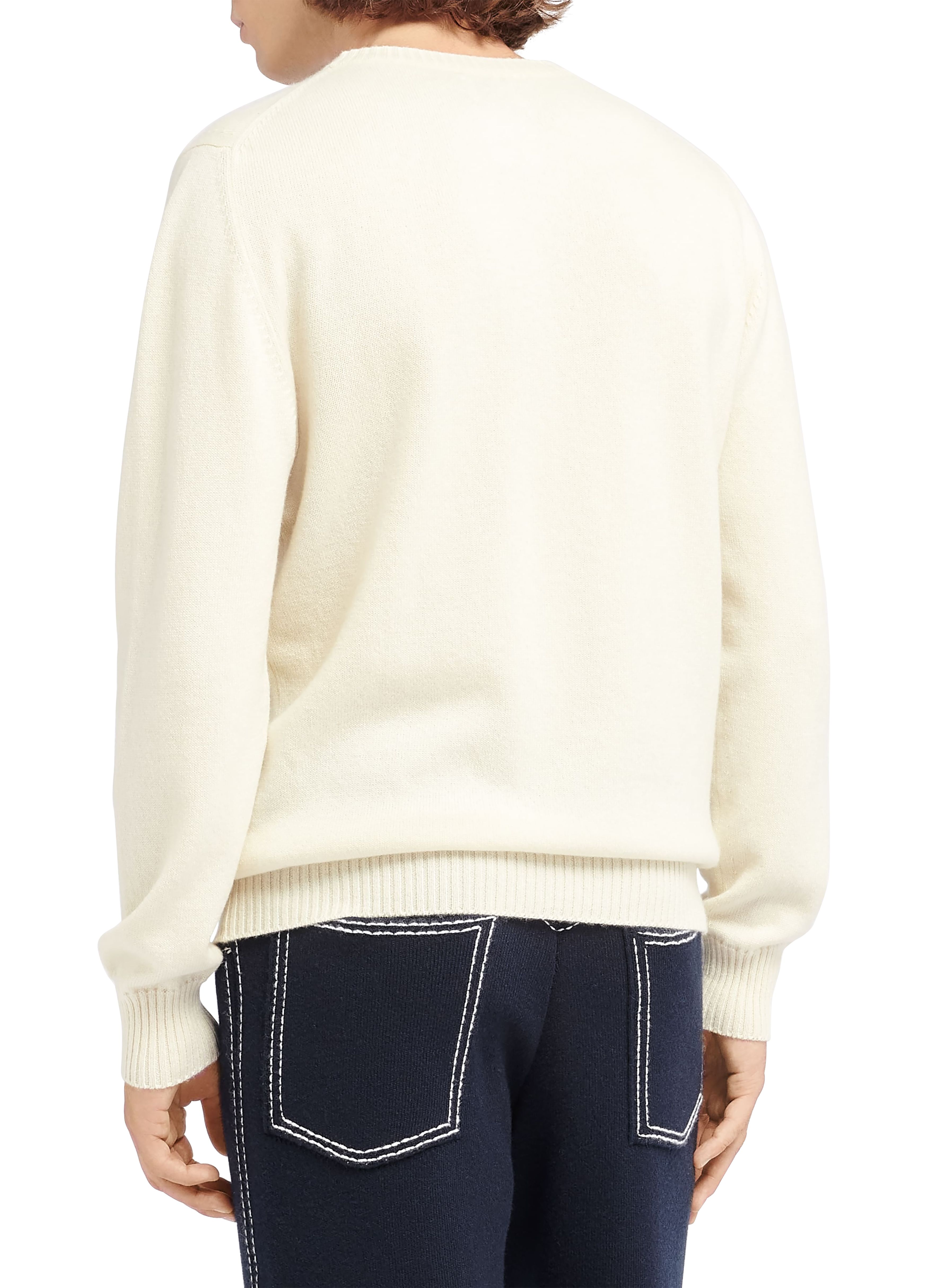 Barrie B Label round-neck cashmere jumper