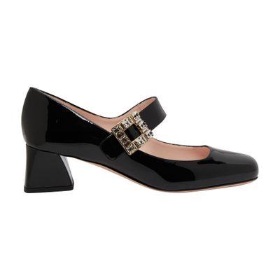 Roger Vivier Très Vivier rhinestone buckle babies pumps