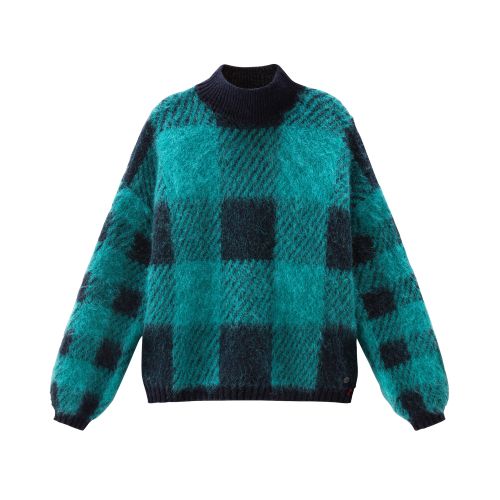 Woolrich Buffalo Check Wool Turtleneck