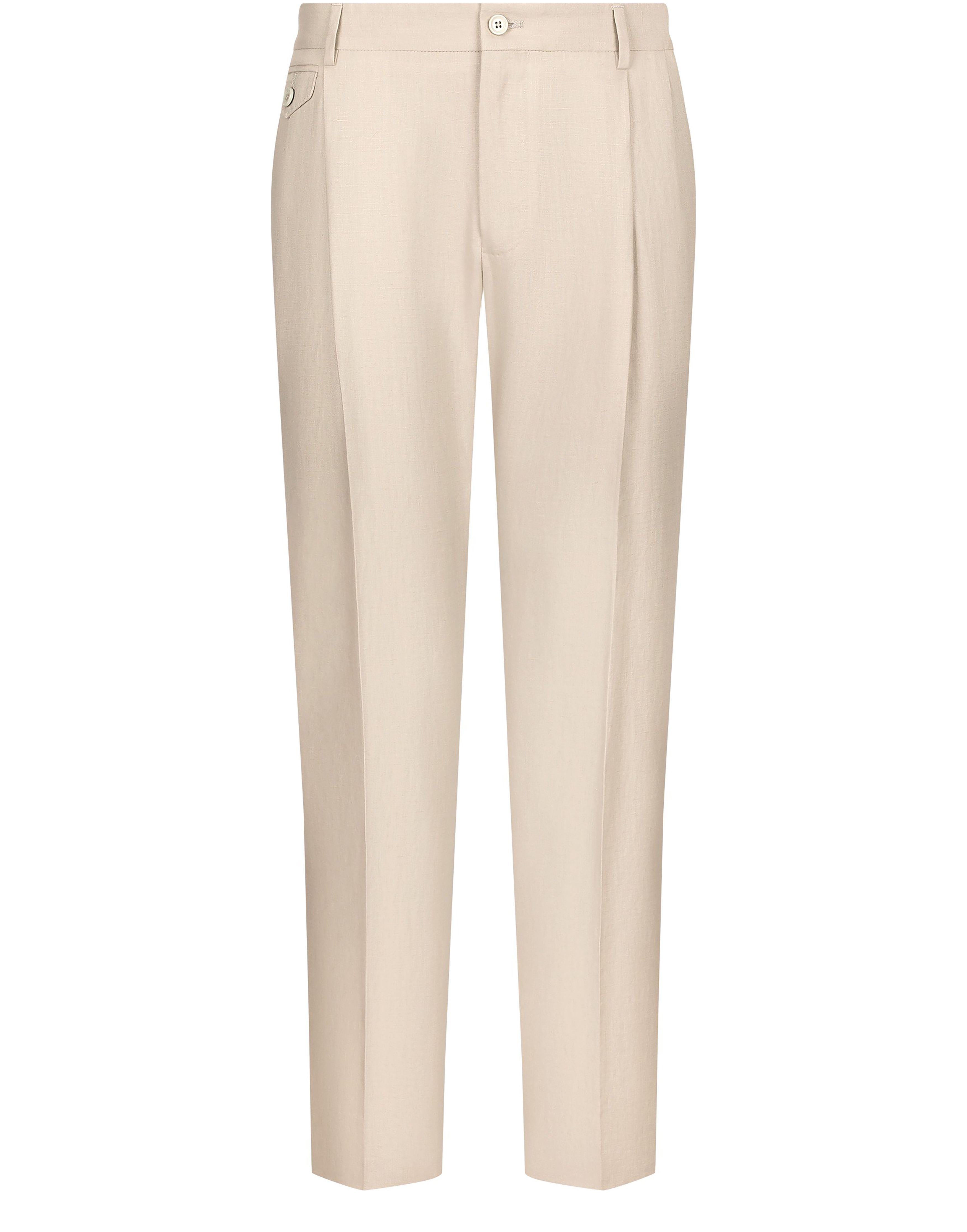 Dolce & Gabbana Linen pants with stretch waistband