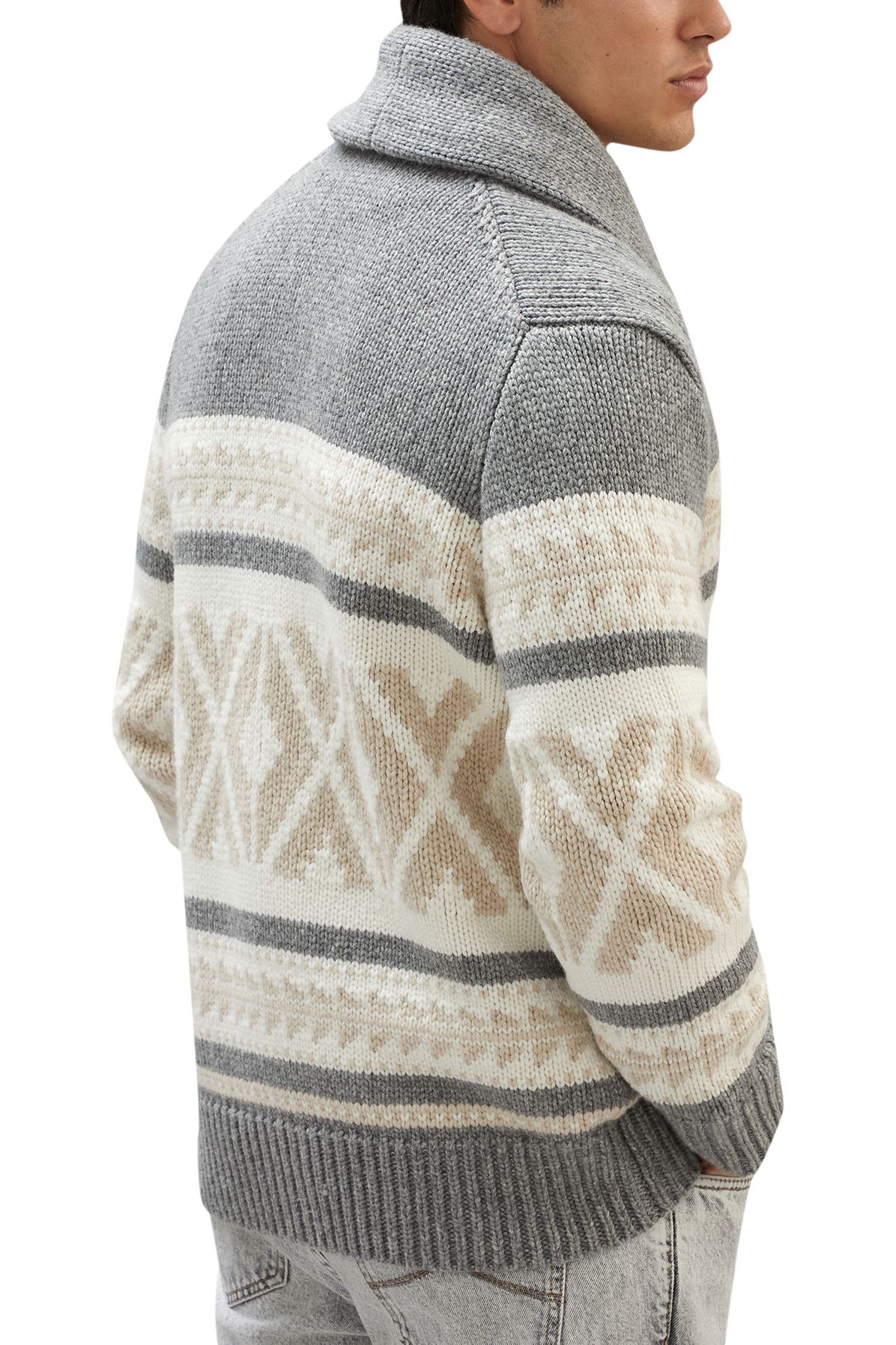 Brunello Cucinelli Nordic Jacquard Cardigan