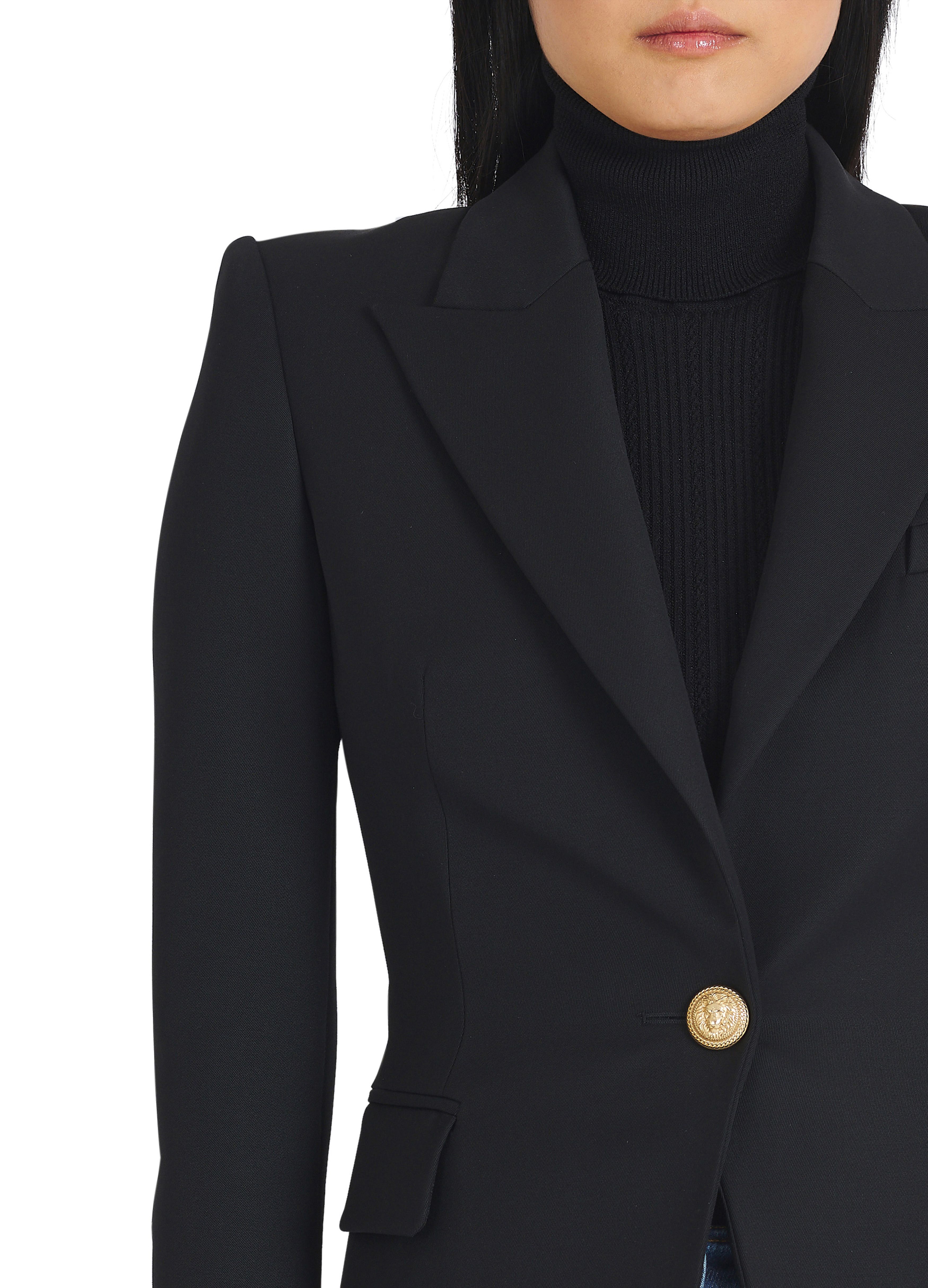 Balmain One button wool blazer