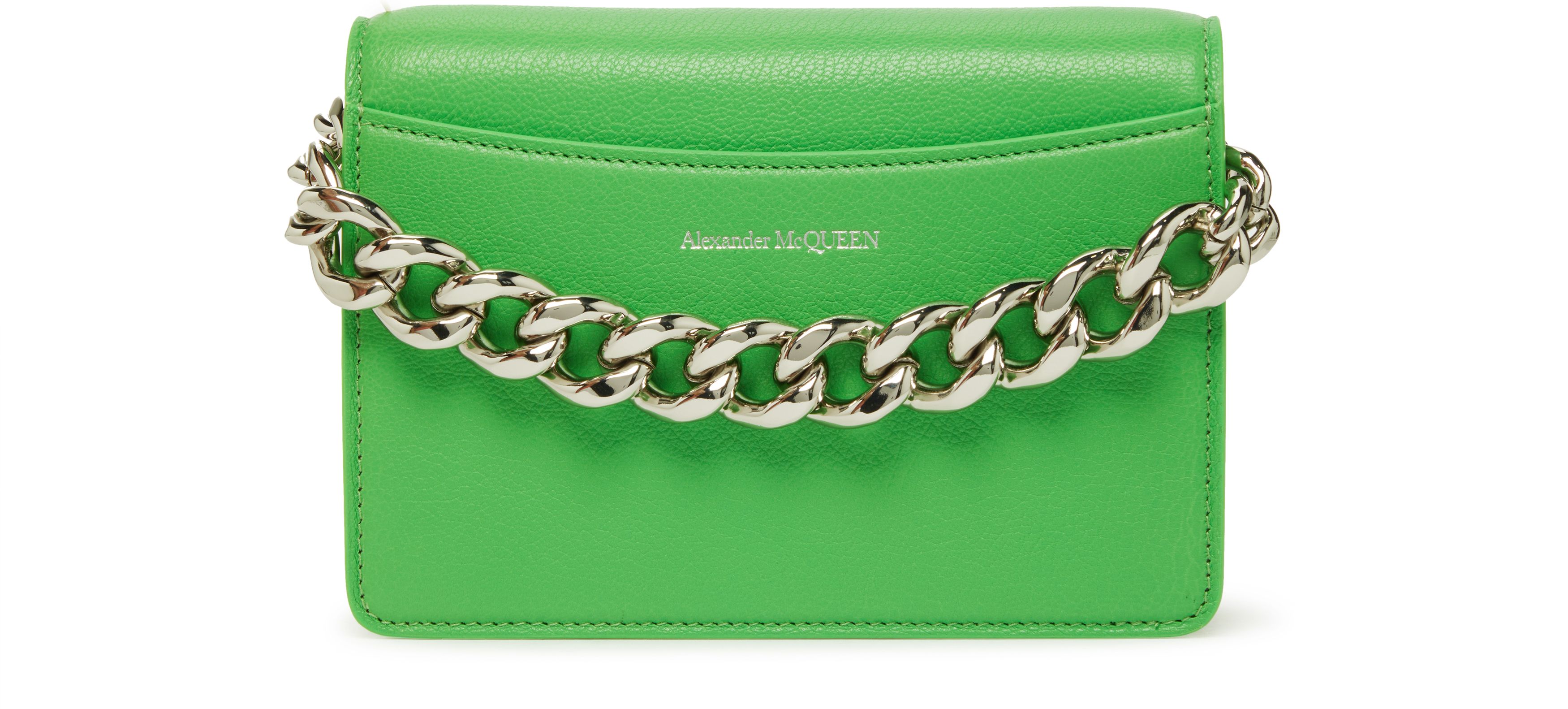 Alexander McQueen The Four Ring Mini With Chain