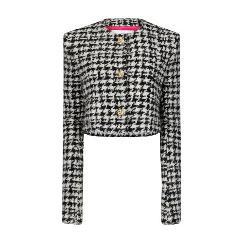 Nina Ricci Houndstooth round collar jacket