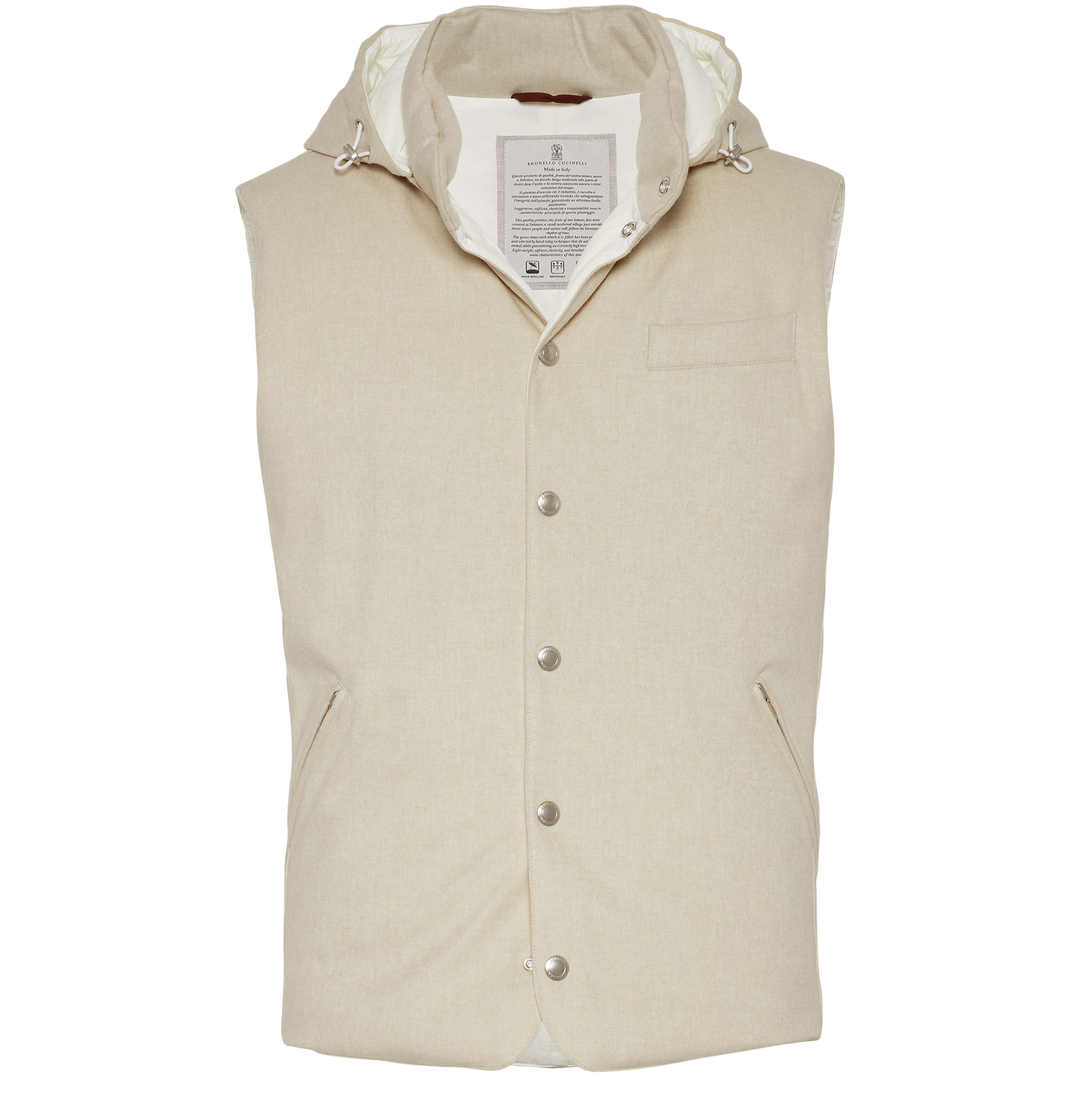 Brunello Cucinelli Flannel down vest