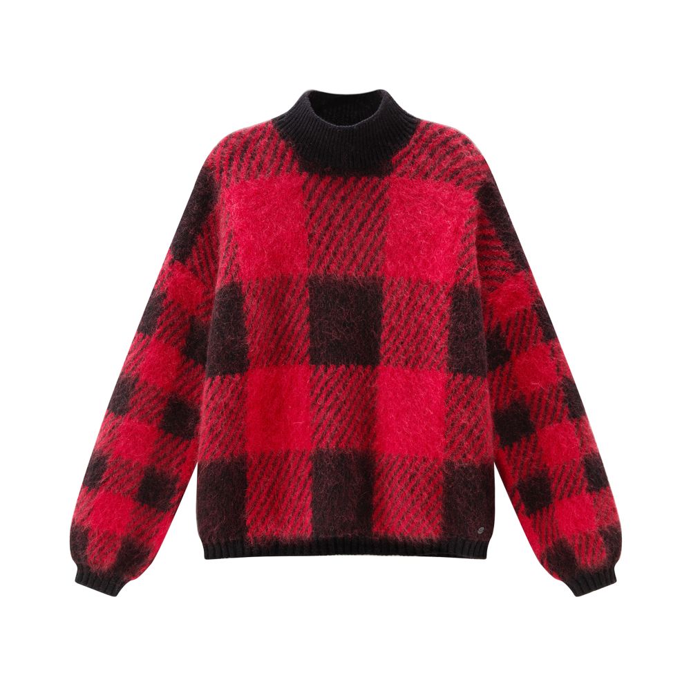 Woolrich Buffalo Check Wool Turtleneck