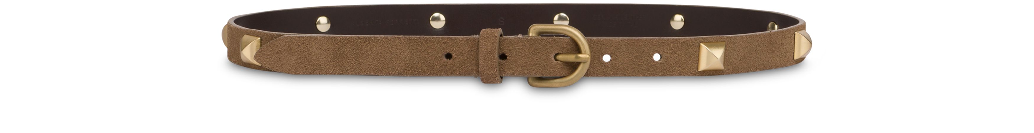 Alberta Ferretti Belt in suede calfskin with studs