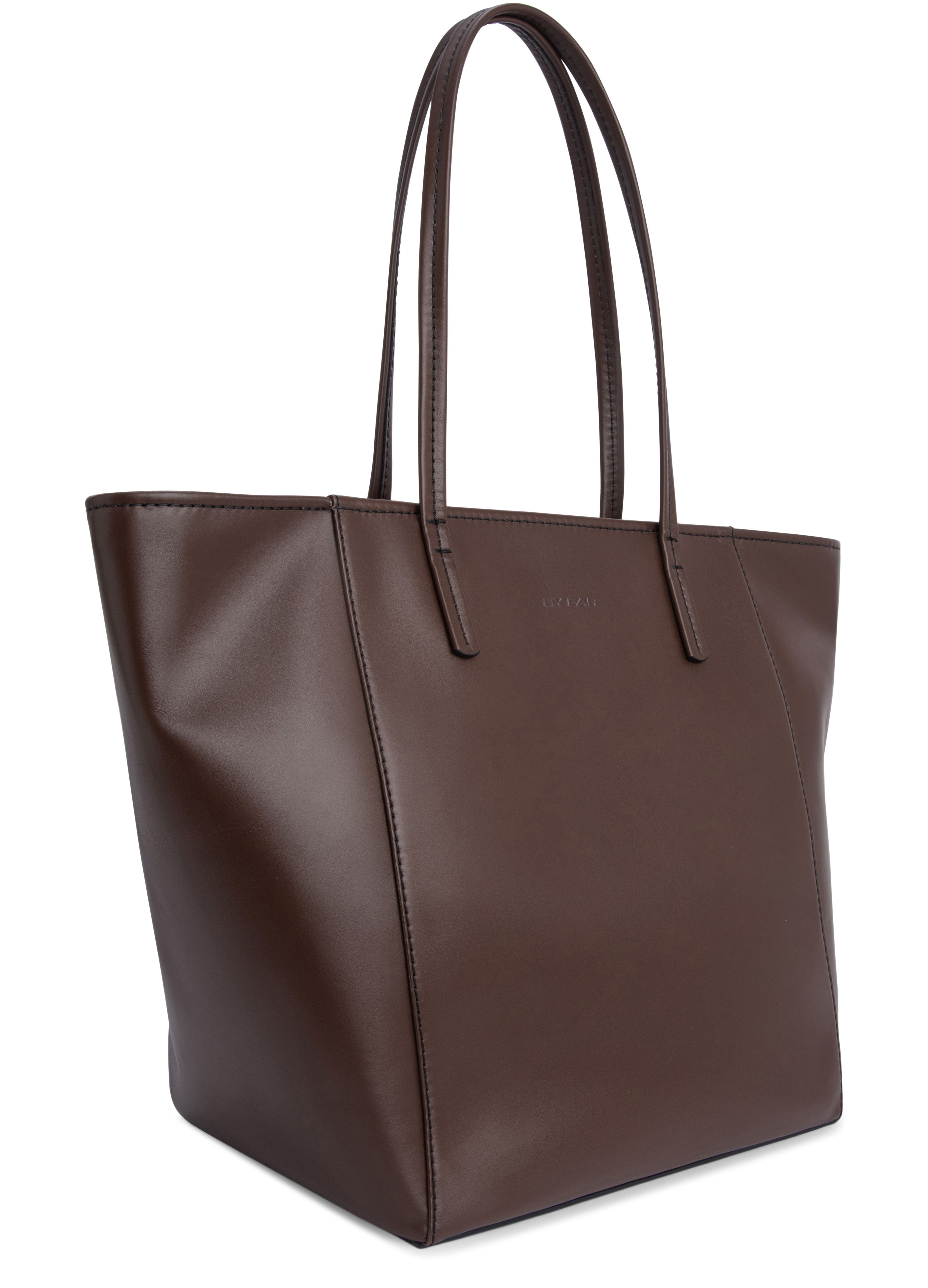 BY FAR Club Tote Box Calf Leather Tote Bag