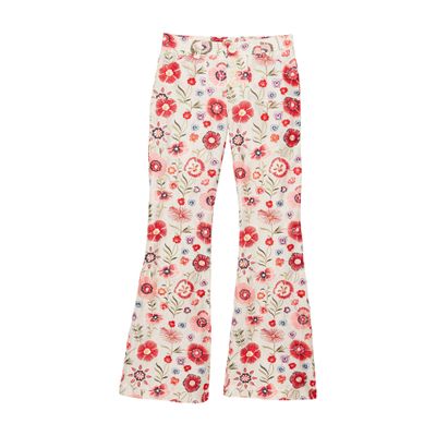  Charlotte embroidered flared trousers