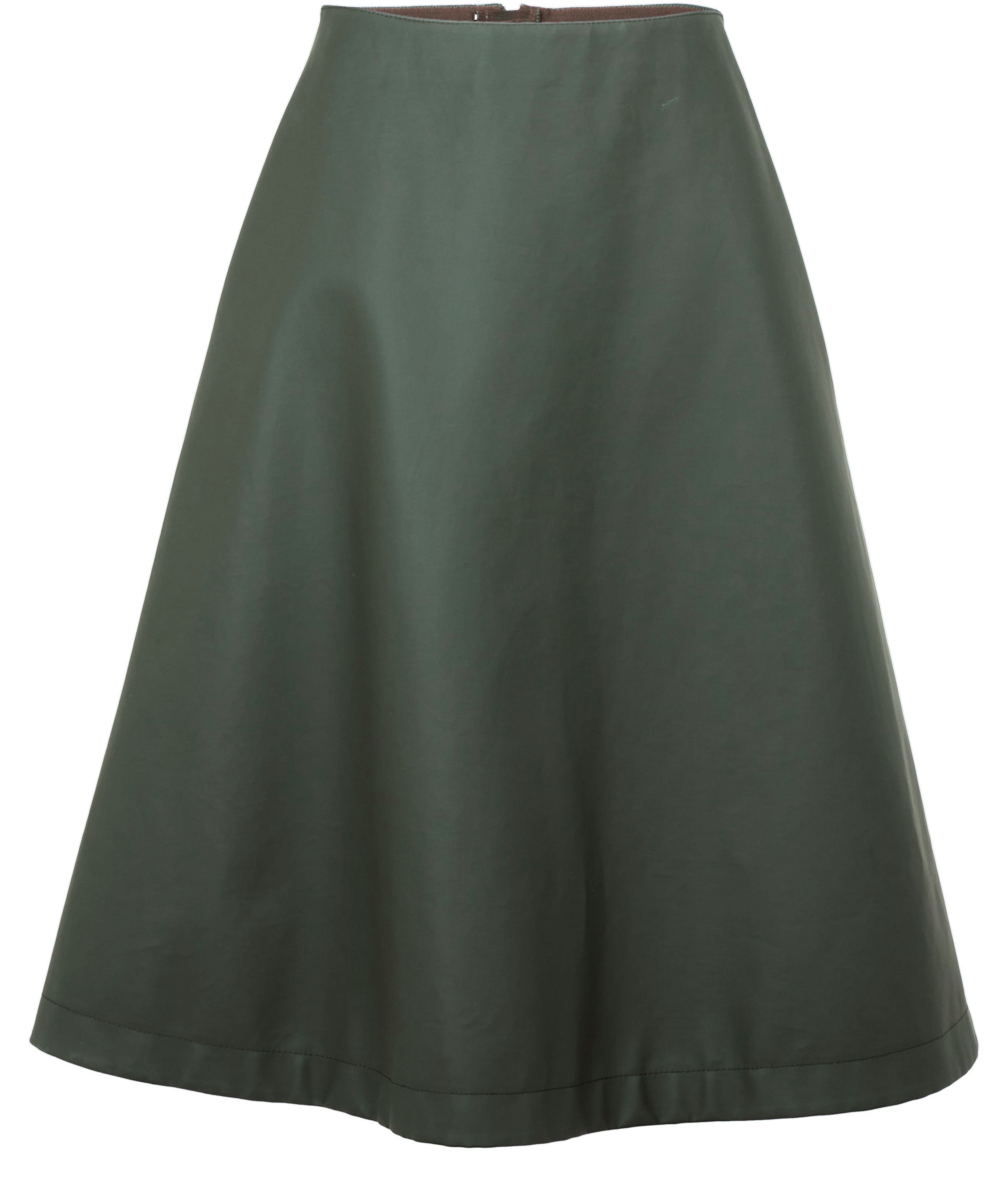  Rubber midi skirt