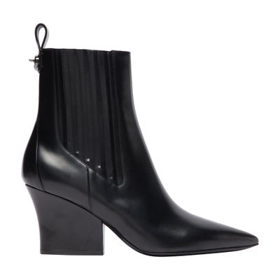 VALENTINO GARAVANI Vlogo Locker leather ankle boots