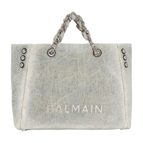 Balmain 1945 Soft Faded Denim Shopper