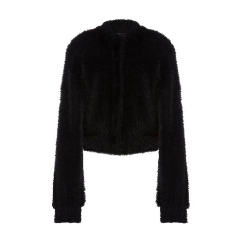 Alberta Ferretti Cardigan in furry-effect fabric