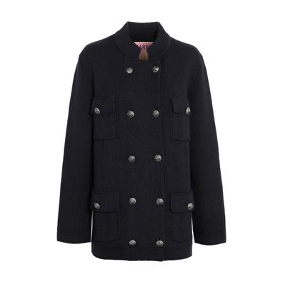 Barrie Cashmere and cotton military-style jacket