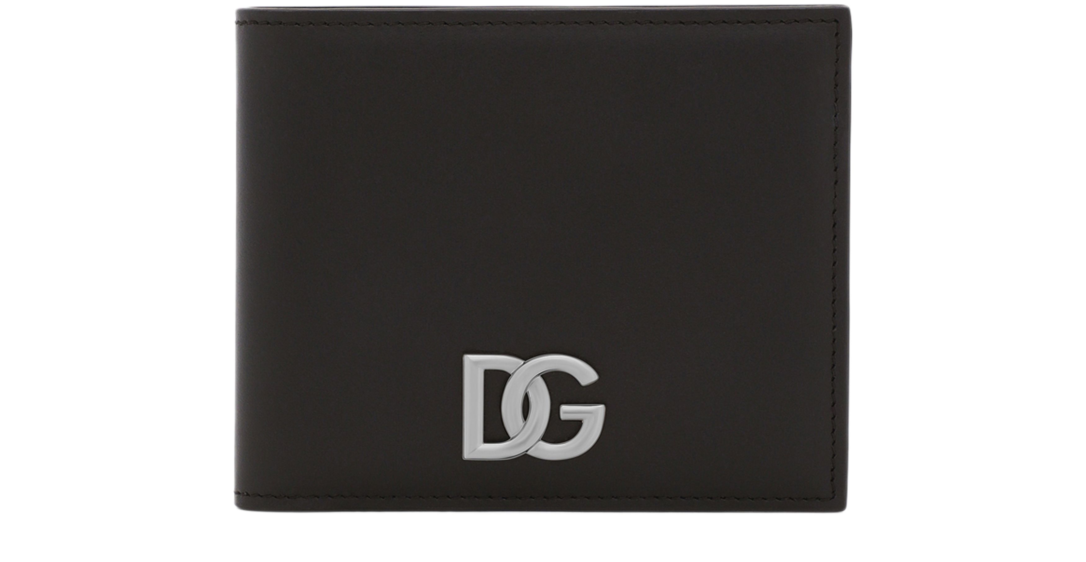 Dolce & Gabbana Calfskin nappa wallet with DG logo