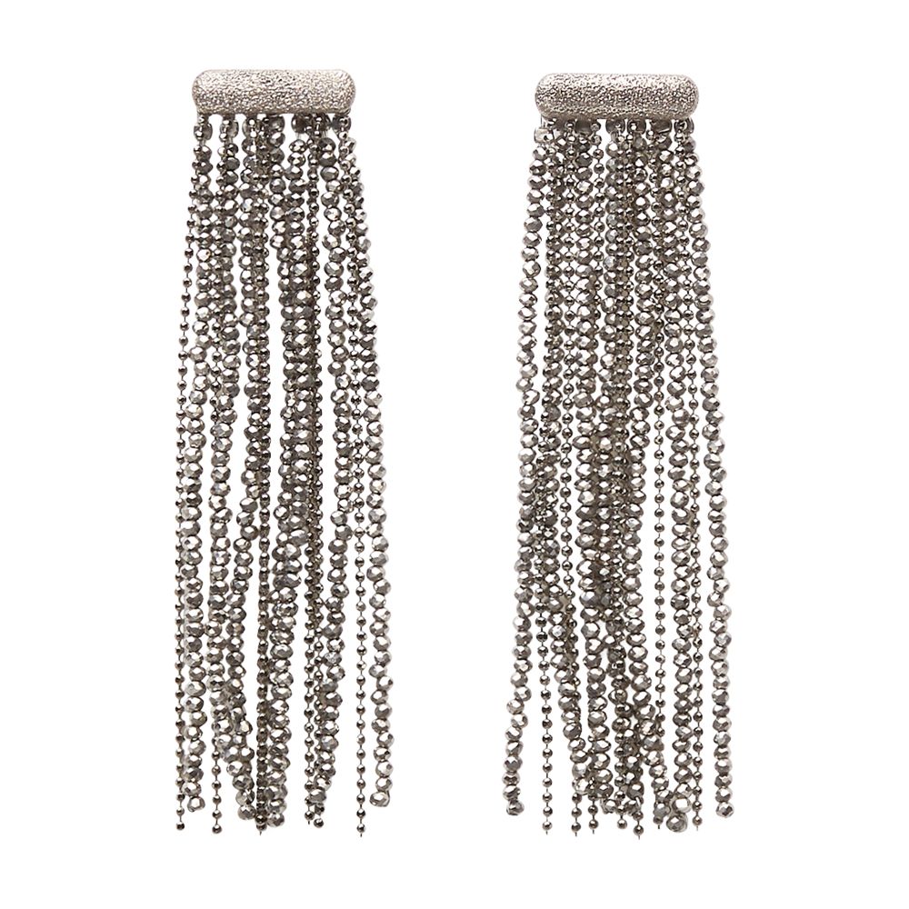 Brunello Cucinelli Vetro and silver earrings