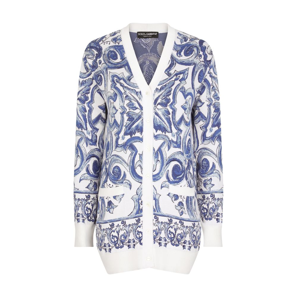 Dolce & Gabbana Silk jacquard cardigan