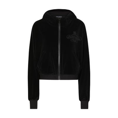 Dolce & Gabbana Chenille cotton hoodie