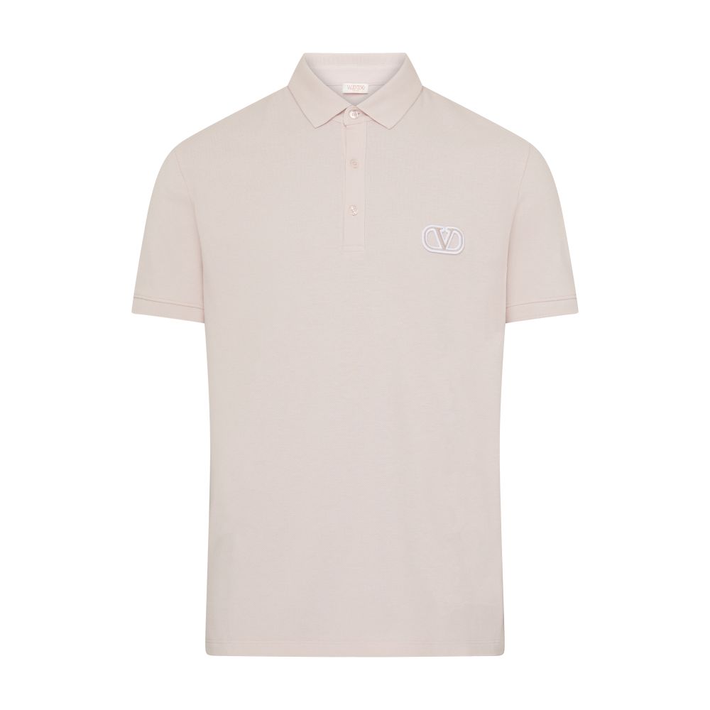 VALENTINO GARAVANI Cotton Embro Dreamatic Vlogo Signature jersey polo shirt