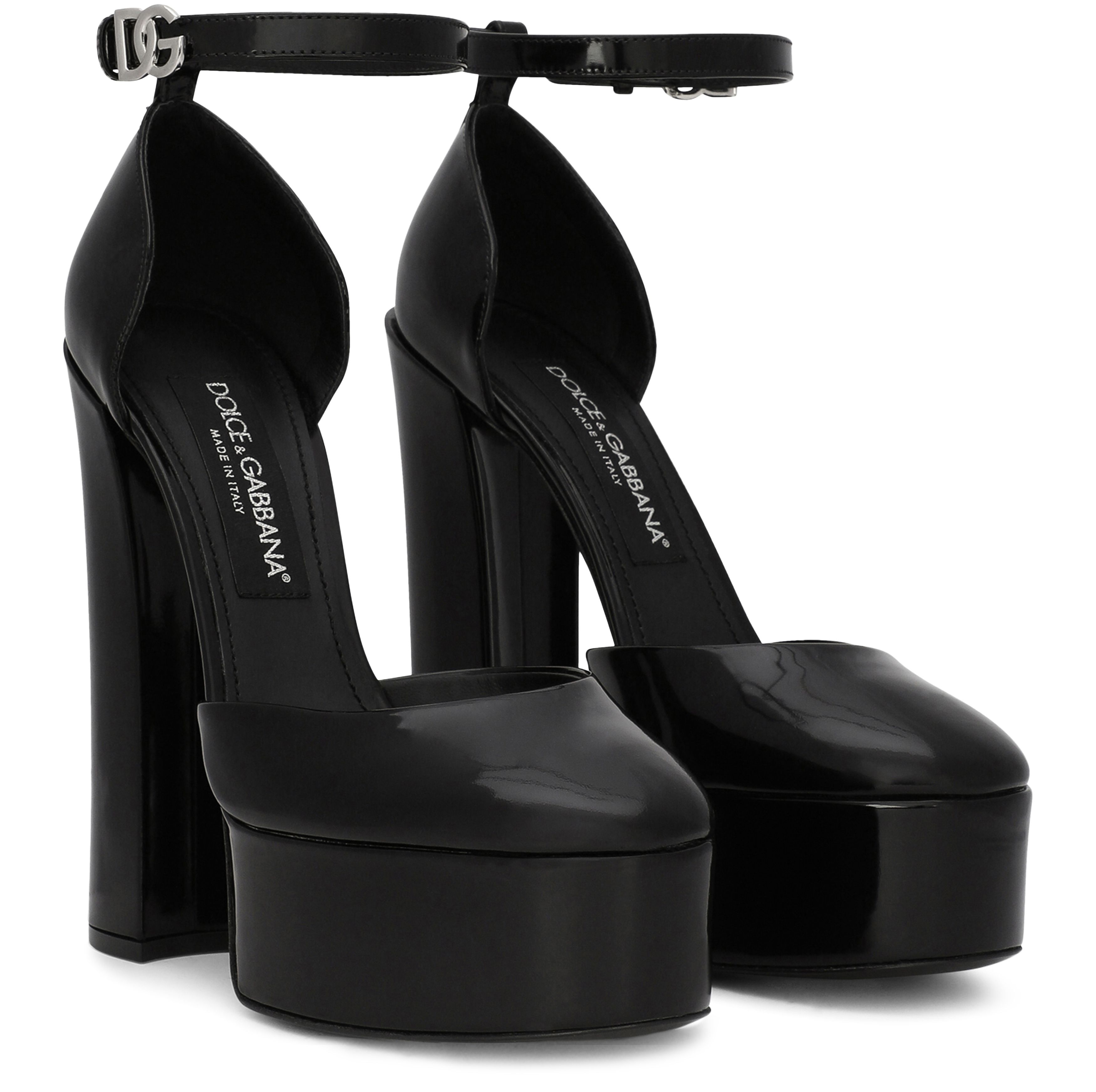 Dolce & Gabbana Polished calfskin platforms