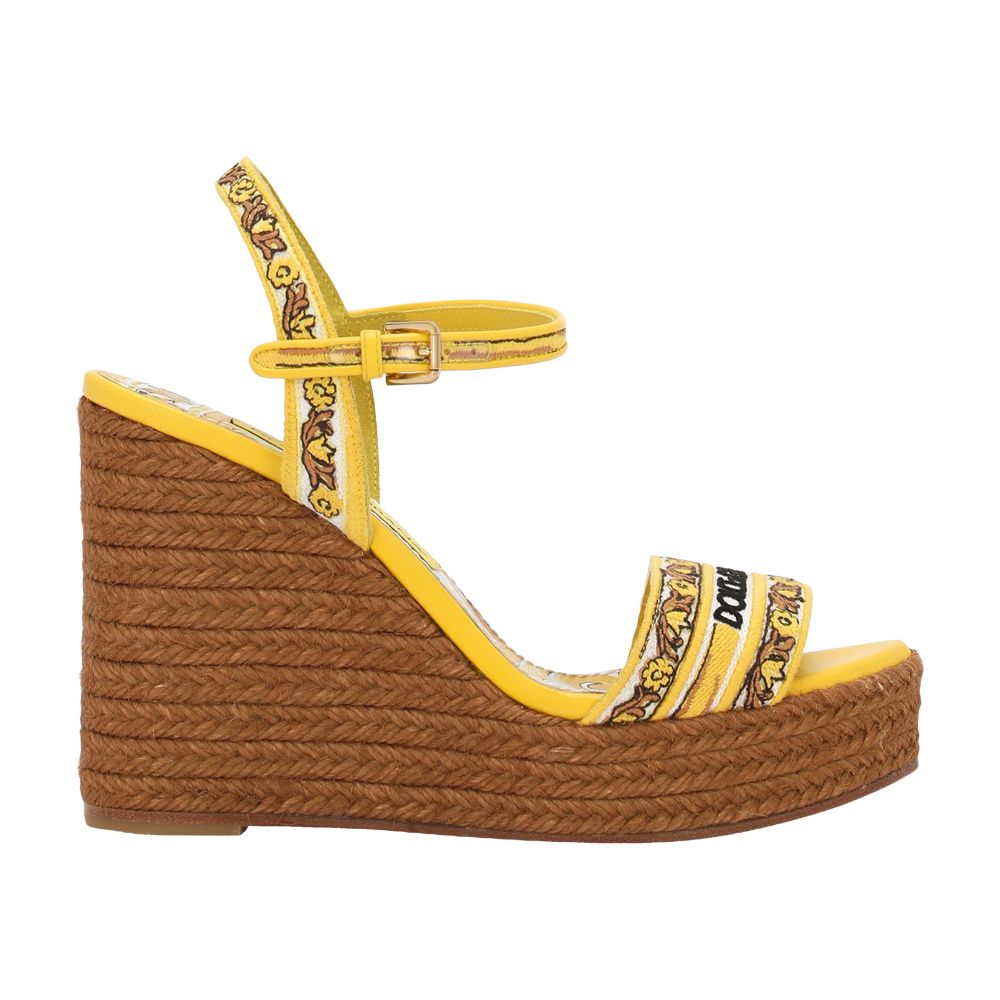 Dolce & Gabbana Wedge sandals with majolica