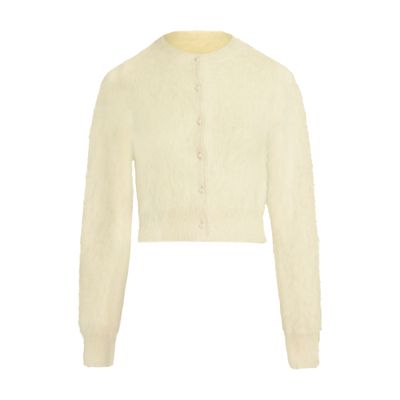 Maison Margiela Cropped knit cardigan